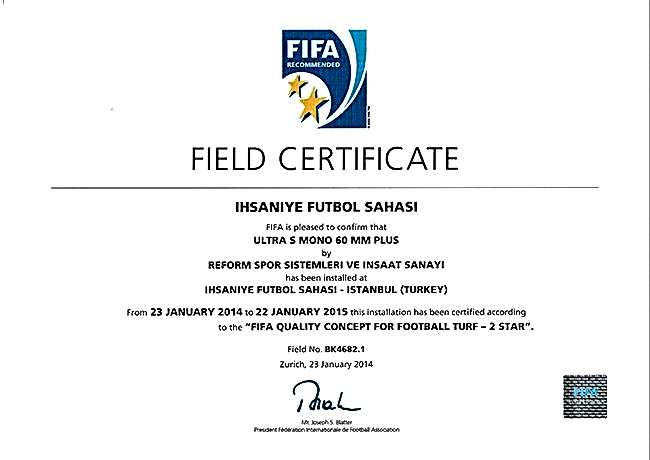 FIFA Çatalca İhsaniye Hibrit Futbol Sahası